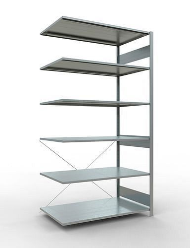 Rayonnage à étagères Schulte, panneau supplémentaire, 6 niveaux de rangement, traverse, charge du compartiment 150 kg, 1306 x 836 x 2500 mm, 278726