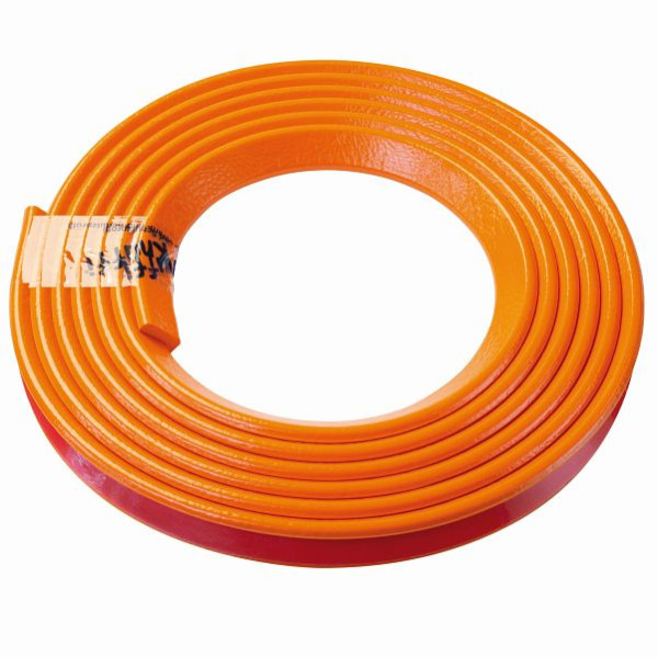 Protection d'angle Knuffi, profil d'avertissement et de protection type E, orange, 5 mètres, PE-900210