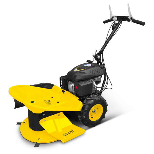 Tondeuse / tondeuse rotative BAMATO avec moteur RATO R225, 4 lames, poignée réglable en hauteur, largeur de coupe 580 mm, entraînement par roues, GS-170