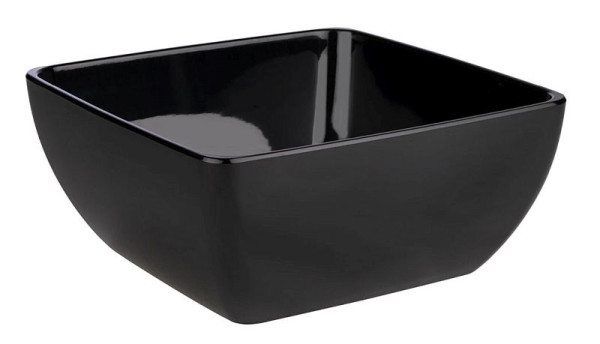 Bol APS -PURE-, 32 x 32 cm, hauteur : 14 cm, mélamine, noir, 8 litres, 84427
