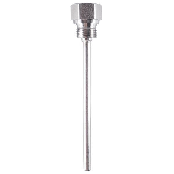 Douille de protection JUMO à visser, longueur de montage 150 mm, acier inoxydable, diamètre intérieur : 6,5 mm, 60694009