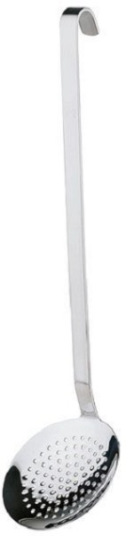 Écumoire APS, Ø 14 cm, longueur 50,5 cm, inox 18/8, qualité lourde, manche antidérapant, 00723