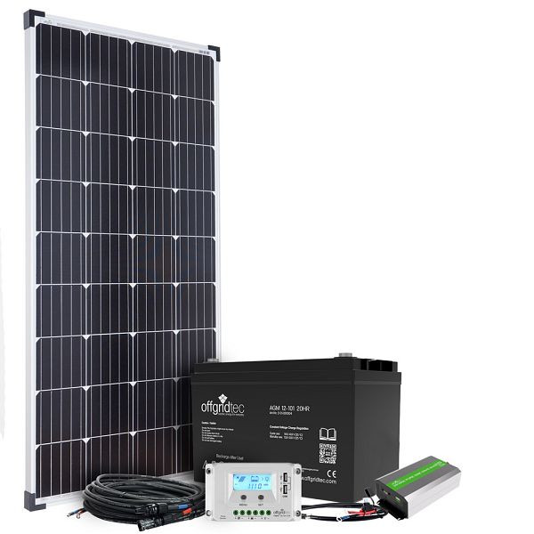 Système solaire Offgridtec Autark S-Master 130 W 101 Ah AGM 500 W AC, 4-01-002660