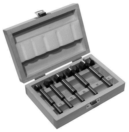 Jeu d'embouts Edessö Forstner dans une boîte en bois, contenu : Ø 15, 20, 25 et 30 mm, 146915035