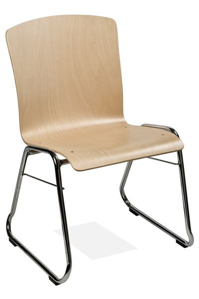 Chaise empilable Kaiser-Sitzmöbel KS32-N3, forme : N3, piètement luge, UE : 6 pièces, KS32-N3