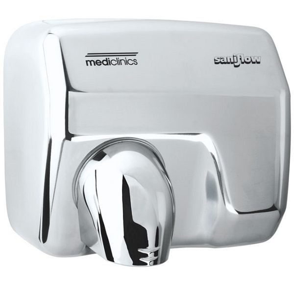Sèche-mains Mediclinics en acier inoxydable brillant, qualité supérieure, 205.542