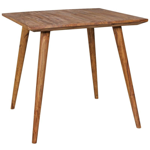 Table de salle à manger Wohnling REPA 80 x 80 x 76 cm Bois massif rustique Sheesham, WL1.966