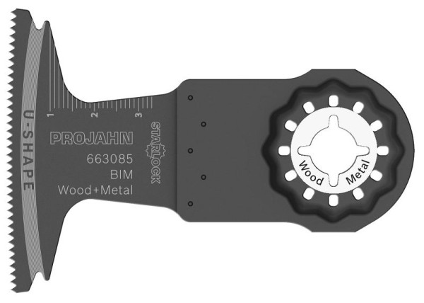 Lame de scie plongeante Projahn pour bois et métal, BIM, Starlock, 65 mm x 40 mm, UE: 5 pièces, 663085