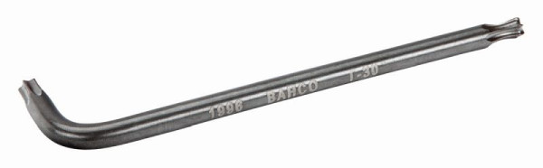 Tournevis coudé Bahco, embout sphérique, TX-10, bruni, 17x86 mm, 1996TORX-T10