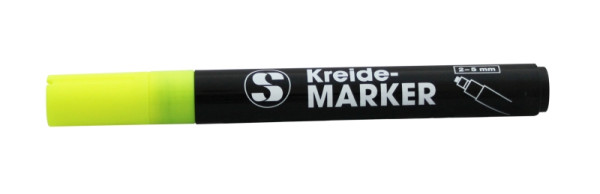 Stylo craie Schneider 5 mm, couleur jaune - épaisseur d'écriture : 2-5 mm, 198902