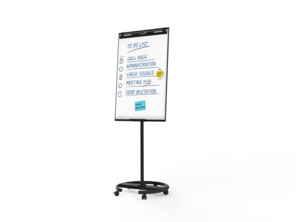 Legamaster paperboard mobile ECONOMY Triangle base ronde, noir, 7-153200