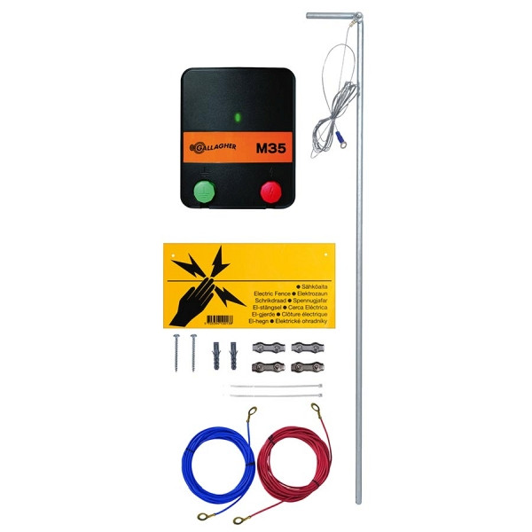 Gallagher kit de démarrage jardin 230V M35 chat, chien et lapin, 083114