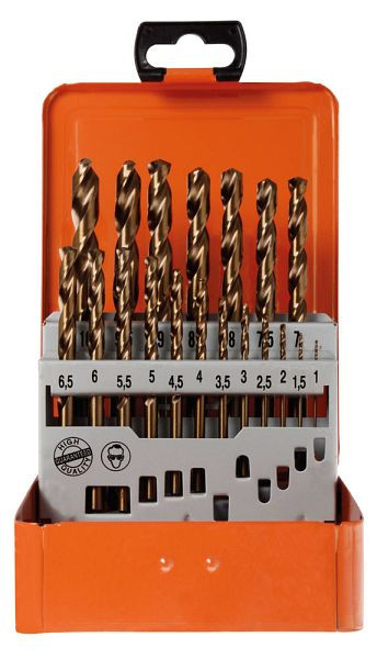 Cassette de perçage Projahn HSS-Co 19 pièces, type N, 1-10 / 0,5 mm BASIC, 60319