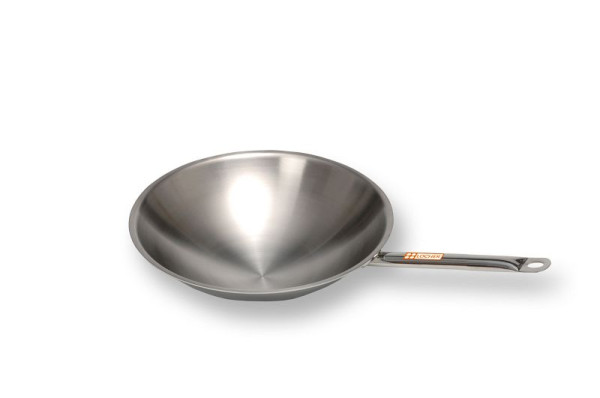 Poêle wok Locher, acier inoxydable, 209203
