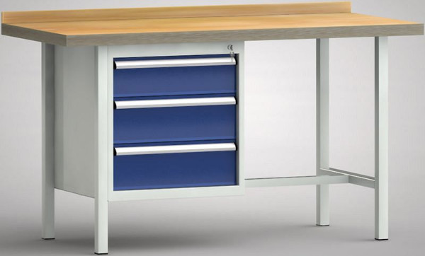 Etabli standard KLW - 1500 x 700 x 840 mm L x P x H, WS116N-1500M40-E1632
