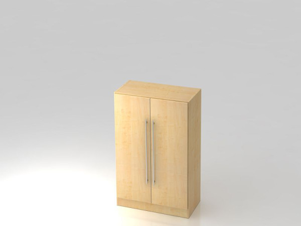 Armoire Hammerbacher 3OH avec poignée de garde-corps du panneau de base érable/érable, 80x42x127 cm (LxPxH), V7550/3/3/RE