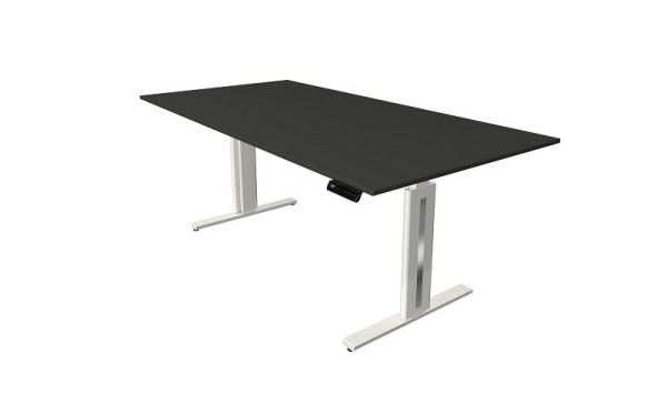 Kerkmann Move 3 Fresh table assis/debout, L 2000 x P 1000 mm, réglable en hauteur électriquement de 720 à 1200 mm, anthracite, 10185913