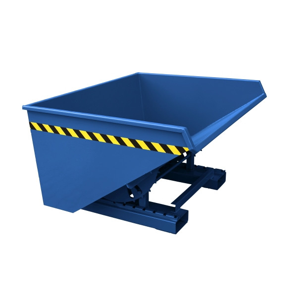 Eichinger industrie benne basculante avec patins roll-off, 2000 kg, 2500 litres, bleu gentiane, 20231700000097