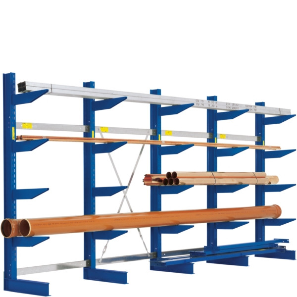 Kit rayonnage cantilever BITO /2500x3255x640 NT500 IPE140 TypS 4 montants 1 face RAL5010, C0670-0042