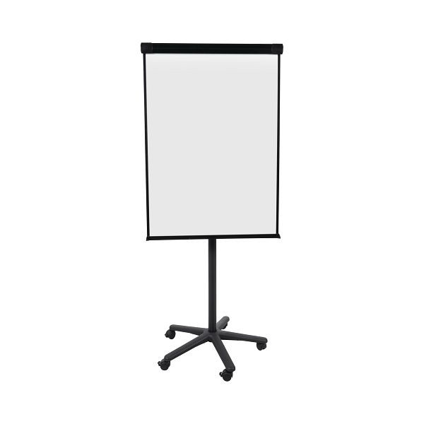Flipchart classique magnétique Bi-Office Maya, mobile, noir 70x100cm, EA4806185