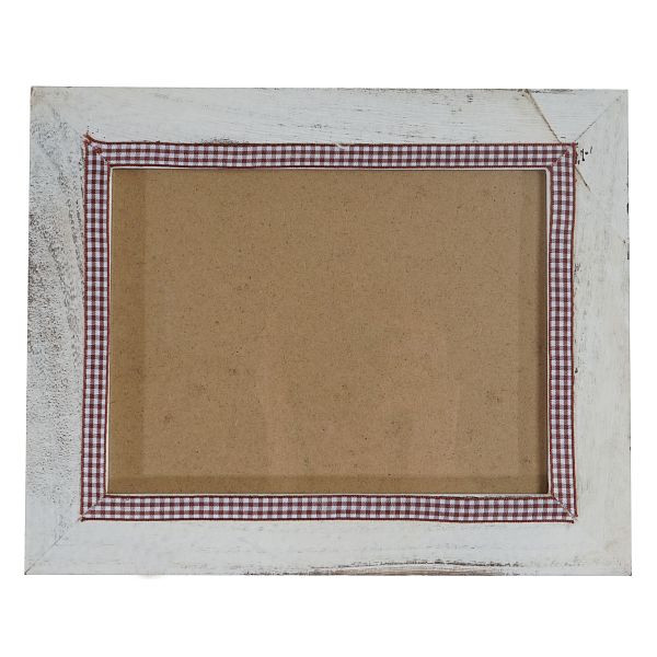 Cadre photo Mendler T247, cadre mural pour cadre photo, 19x24cm maison de campagne au look shabby, blanc, 36370