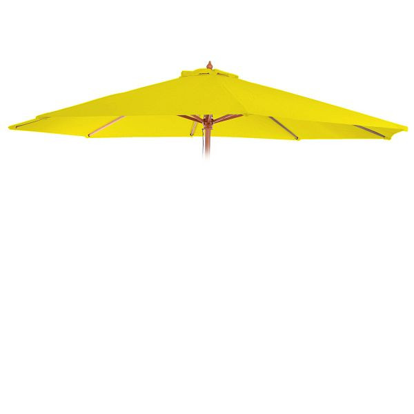 Housse de rechange Mendler pour parasol Florida, housse de rechange pour housse de parasol, Ø 3,5 m polyester 8 lattes, jaune, 97766