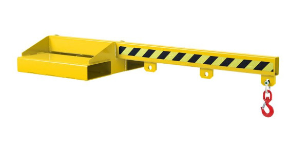 Bras de charge RR Industrietechnik type RLA-1 1500, RAL 1023 jaune signalisation, jusqu'à 1000 kg, 120300129