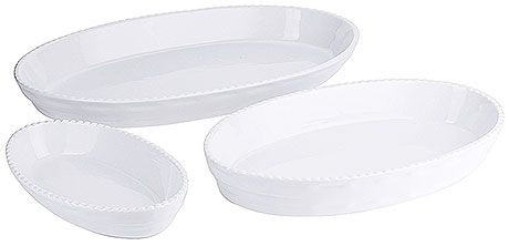 Plat à pâtisserie Contacto en porcelaine blanche, 44,0 x 27,5 x H5,5 cm, 2755/440