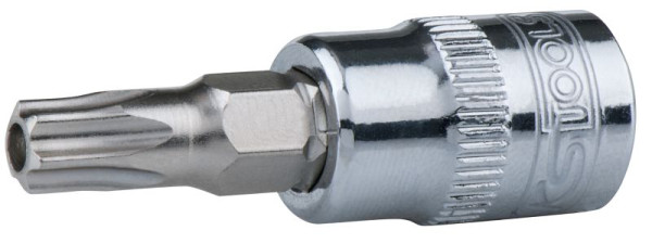 KS Tools Douille embout CHROMEplus 1/4" Torx avec trou frontal, TB8, 918.1467