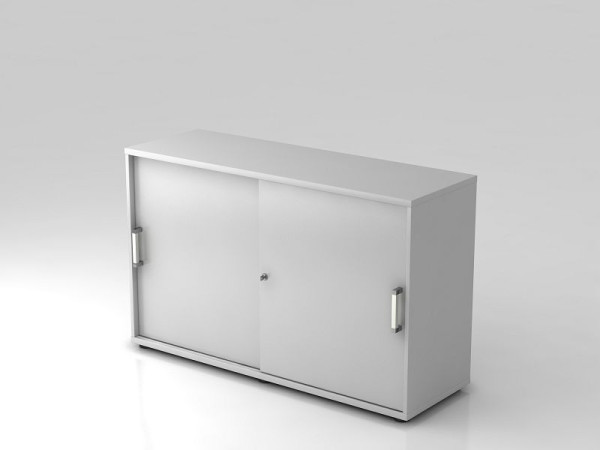 Hammerbacher armoire à portes coulissantes 2OH 120cm poignée chromée gris/gris, 120x40x74,8 cm (LxPxH), V1752S/5/5/CE