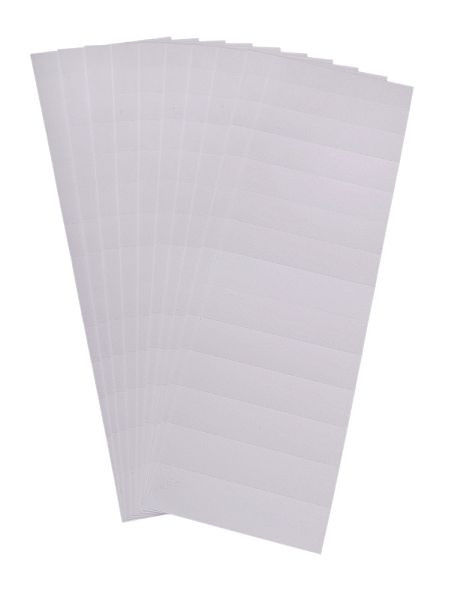 Plaque signalétique Eichner pour onglets, blanc, UE : 10 pièces, 9036-00157