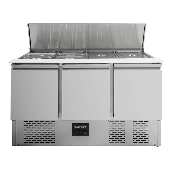 Vaiotec EASYLINE Saladette 700 / 3 volets avec couvercle à charnière, 136,5x70x85 cm, 10019