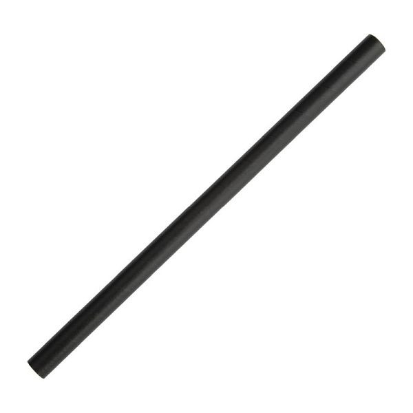 Papier paille à boire Fiesta Green Smoothie noir 21cm, UE: 250 pièces, FB145