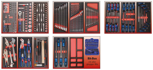 Equipement Projahn pour 5 tiroirs 320 pièces, 5995-141