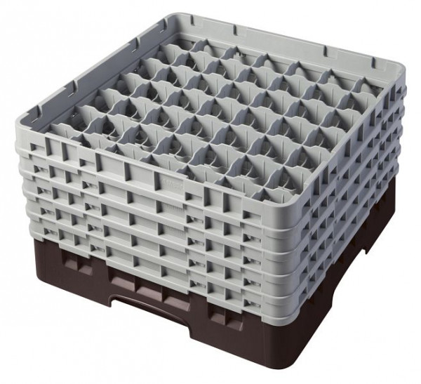 Panier de lavage Cambro 49 compartiments Camrack® 25,7 cm Marron, paquet de 2, 49S958167