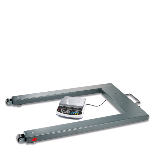 Balance de référence du système de balance de comptage ADE ZW50-3, balance à palettes PWL-lack-600 avec charge maximale : 600 kg, lisibilité : 20 g, ZS2-PWL-600, 2812-600