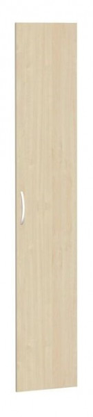 porte battante geramöbel pour largeur d'armoire 400 mm, utilisable à gauche ou à droite, avec amortisseur de porte, non verrouillable, 6 hauteurs de dossier, érable, S-346700-A