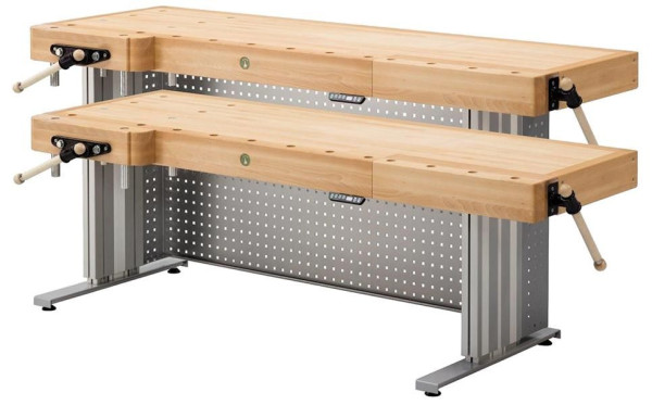 Établi de menuisier Ulmia modèle 4 / 4-200 eHV, avec réglage motorisé de la hauteur de 700 à 1000 mm, 106.823
