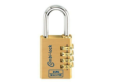 Cadenas à combinaison DENIOS Combi 80 40 M, avec corps en laiton massif, 248-531