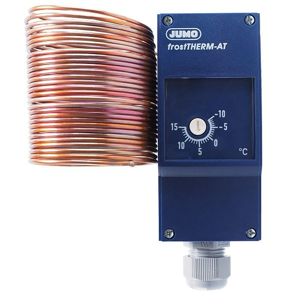 Thermostat antigel JUMO, -10 à 15°C, câble sonde 6000 mm, IP40, 60003348