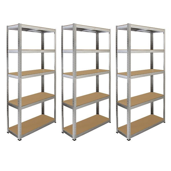 Monster Racking 6x Galwix rack de stockage, rack de garage, rack en acier, rack industriel, 150 cm x 75 cm x 30 cm, 23882