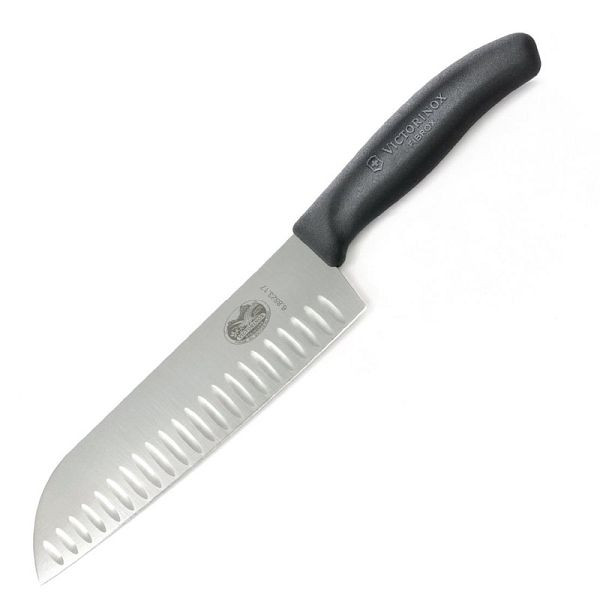 Couteau Victorinox Fibrox Santoku avec creux 17cm, D828