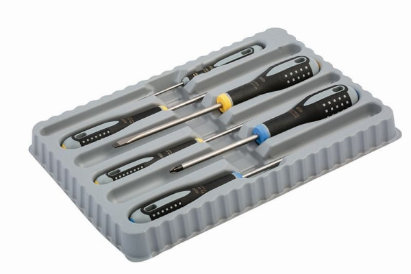 Jeu de tournevis Bahco Ergo™, 6 pièces, fente+PZ, BE-9882