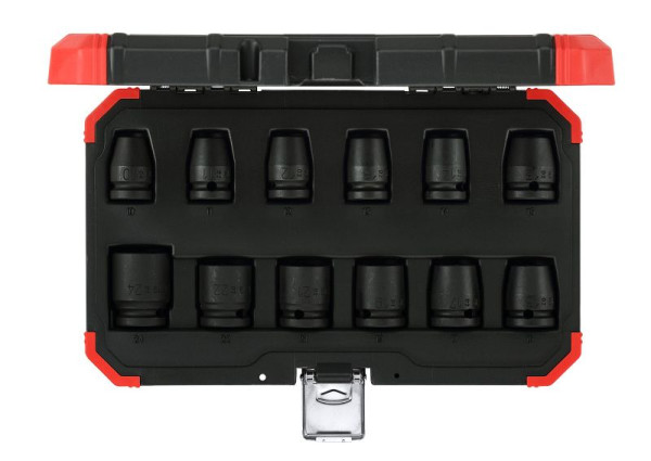 GEDORE jeu de douilles pour clés à chocs rouge 1/2" 12 pièces, 3300574