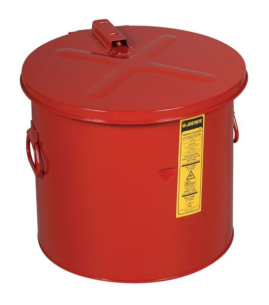 Conteneur de nettoyage de sécurité Justrite 2760, 39,7 cm x 36,2 cm, rouge, JUT27608RD