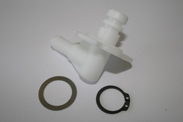 ELMAG Angle PVC avec 2xO-rings (N° 16, 22, 23) pour ROLL WATER PROFI (version 2+3) et 'ROLL WATER MEGA 30/13', 9402190