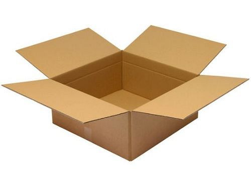 Boîte pliante en carton ondulé TransPak à 2 parois, dimensions intérieures 550 x 550 x 250 mm, qualité 2.30BC, paquet : 20 pièces, 299368