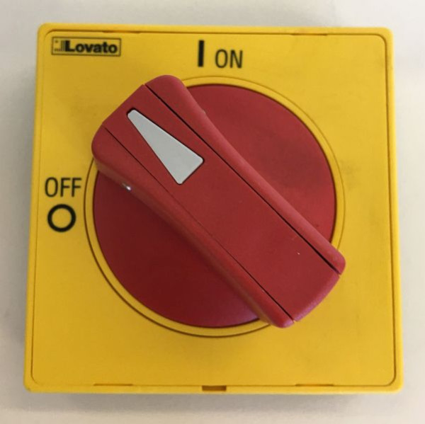 Couvercle d'interrupteur principal ELMAG rouge/jaune, pour HEAT CHAMP 5/11/16 kW, 9508254