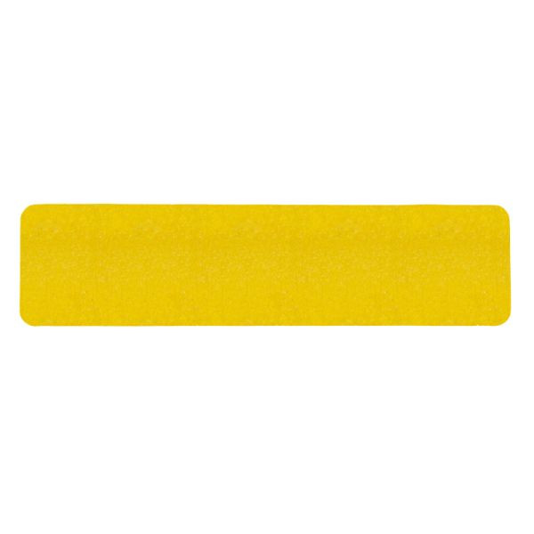 m2 Revêtement antidérapant Bandes simples jaunes déformables 150x610mm, UE : 10 pièces, M2GV101501