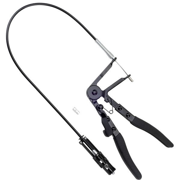 Pince pour colliers de serrage Kraftwerk avec câble Bowden et levier de verrouillage pour l'ouverture sûre des colliers à ressort auto-tendeur 18 - 54 mm, 30644
